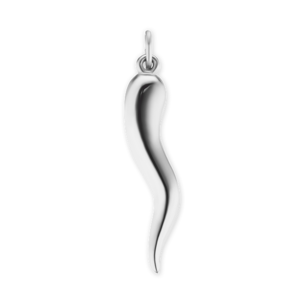 ITI NYC Lucky Italian Horn Amulet in Sterling Silver