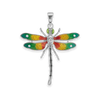 Dragonfly Charm with CZ (40 x 34 mm)