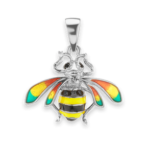 Bee Charm with CZ's (24 x 22mm)