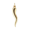ITI NYC Italian Horn Pendant in 14K Gold