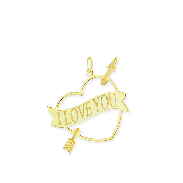 Love Infinity Charms I Love You Heart Charm (37 x 38mm)