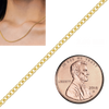Bulk / Spooled Medium Round Cable Chain in 10K Yellow Gold (0.95 mm - 2.00 mm)
