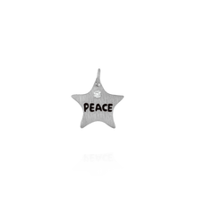 Load image into Gallery viewer, Love and Word Charm Peace Star (18 x 16mm)
