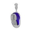 Blue Baby Shoe Charm with CZ's (28 x 10mm)