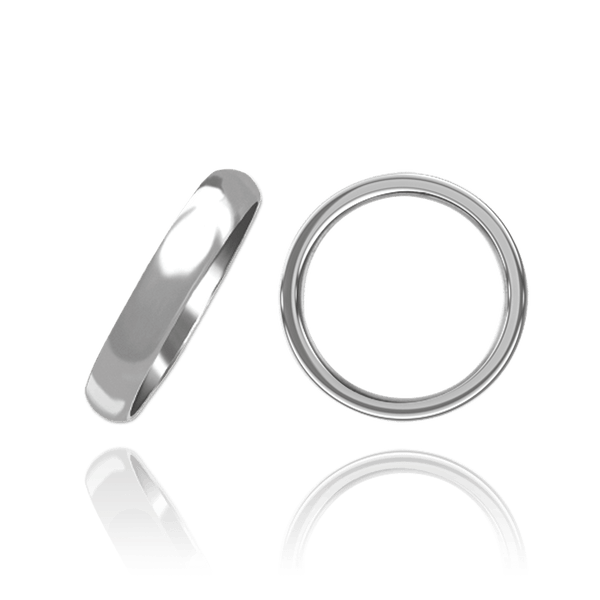 ITI NYC 14K White Gold Comfort Fit Wedding Bands (2.0 mm - 4.0 mm)