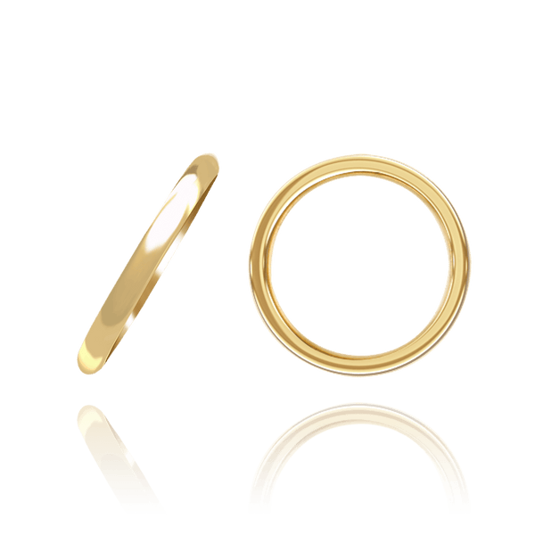 ITI NYC 14K Yellow Gold-Filled Domed Wedding Bands (1.5 mm - 3.0 mm)