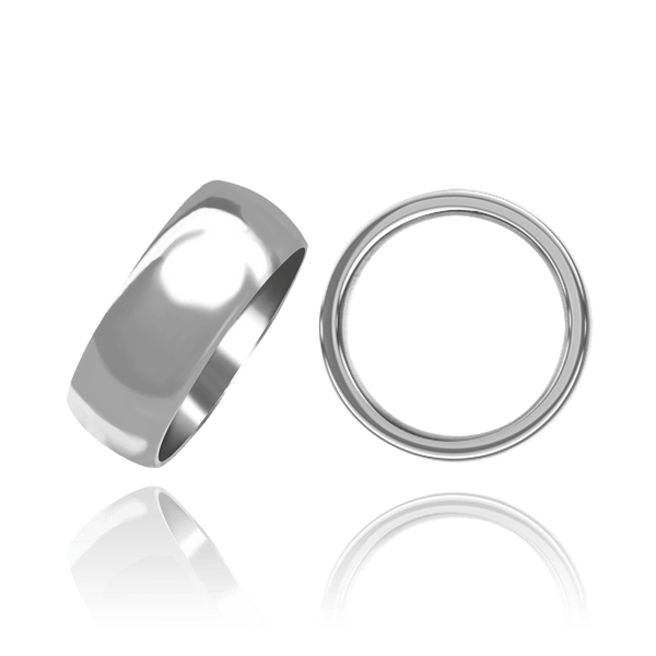 ITI NYC Sterling Silver Comfort Fit Wedding Bands (2.0 mm - 8.0 mm)