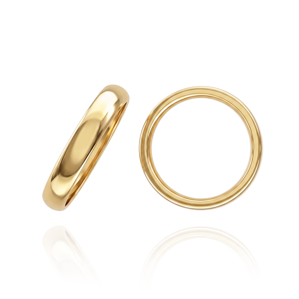 ITI NYC 14K Yellow Gold Comfort Fit Wedding Bands (2.0 mm - 4.0 mm)