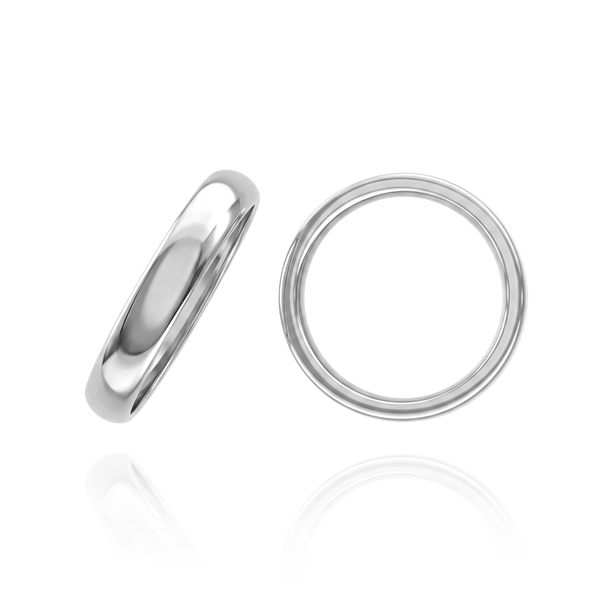 ITI NYC 14K White Gold Comfort Fit Wedding Bands (2.0 mm - 4.0 mm)
