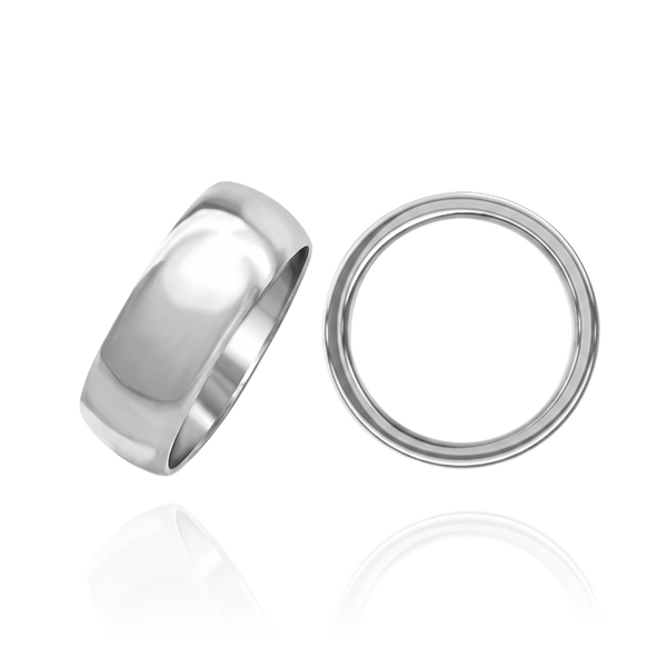 ITI NYC Sterling Silver Comfort Fit Wedding Bands (2.0 mm - 8.0 mm)
