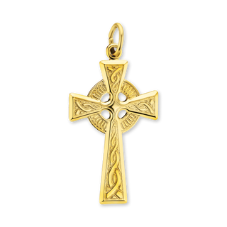 ITI NYC Celtic Cross Pendant in 14K Gold