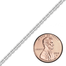 Load image into Gallery viewer, Bulk / Spooled Double Cylinder Bead Chain in Sterling Silver (2.40 mm)
