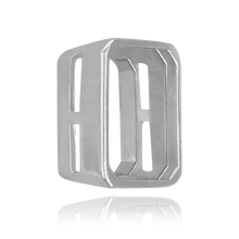 Load image into Gallery viewer, ITI NYC Emerald Shape Tapered Bezels With Airline in Sterling Silver (5.00 x 3.00 mm - 10.00 x 8.00 mm)
