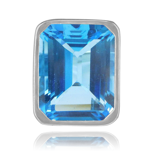 ITI NYC Emerald Shape Tapered Bezels With Airline in Sterling Silver (5.00 x 3.00 mm - 10.00 x 8.00 mm)