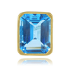 ITI NYC Emerald Shape Tapered Bezels With Airline in 14K Gold (5.00 x 3.00 mm - 10.00 x 8.00 mm)