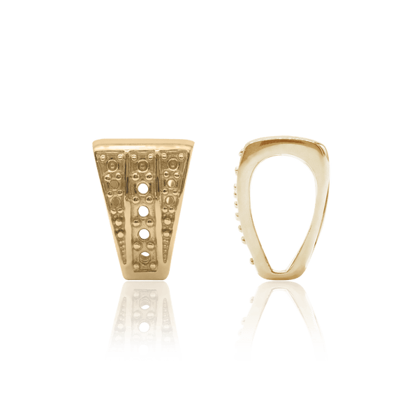 ITI NYC Stone Accented Bails with Textured Surface (6.5 mm - 9.0 mm)