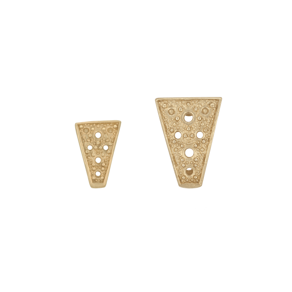 ITI NYC 5 Stone Accented Bails with Textured Surface (6.5 mm - 9.0 mm)