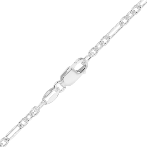 Forsyth St. Textured Cable Chain Necklace in Sterling Silver