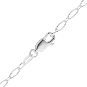 Fashion Ave. Oval Cable Chain Necklace in Sterling Silver