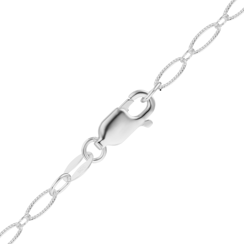 Fashion Ave. Oval Cable Chain Necklace in Sterling Silver
