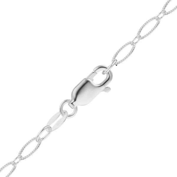 Fashion Ave. Oval Cable Chain Necklace in Sterling Silver