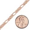 Bulk / Spooled Classic Figaro Chain in 14K Rose Gold-Filled (4.00 mm)