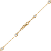 Finished Diamond by the Yard Cable Chain Necklace in 14K Yellow Gold with Lab Grown Diamonds