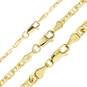 Arthur Ave. Anchor Anklet in 14K Yellow Gold