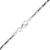Baxter St. Bar Cable Chain Necklace in Sterling Silver Black Ruthenium Finish