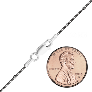 Nassau St. Studded Curb Chain Necklace in Sterling Silver