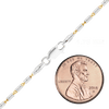 Baxter St. Bar Cable Chain Necklace in Sterling Silver 18K Yellow Gold Finish