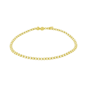 Fancy FAO Schwarz Bead Bracelet in Sterling Silver 18K Yellow Gold Finish