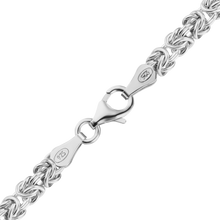 Load image into Gallery viewer, Bond St. Byzantine Chain Anklet in Sterling Silver
