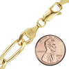 Fulton St. Figaro Anklet in 14K Yellow Gold