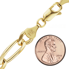 Load image into Gallery viewer, Fulton St. Figaro Anklet in 14K Yellow Gold
