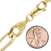 Fulton St. Figaro Anklet in 14K Yellow Gold