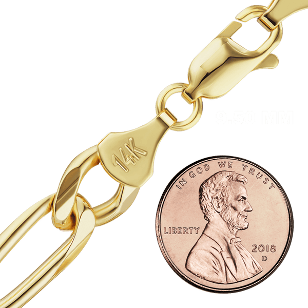 Fulton St. Figaro Necklace in 14K Yellow Gold
