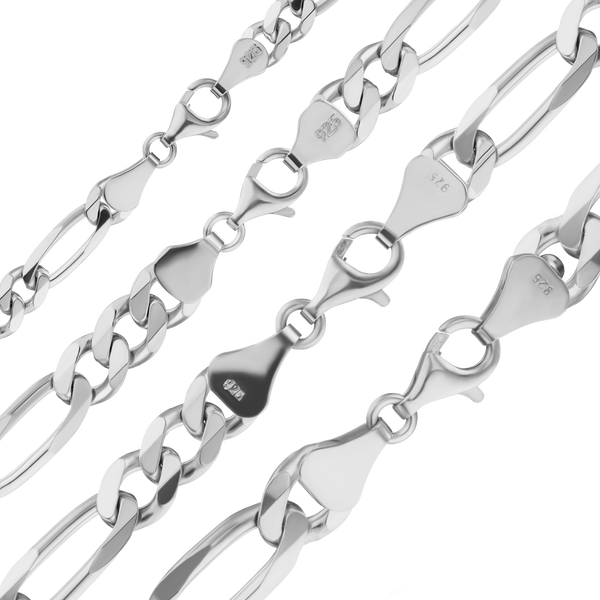 Fulton St. Figaro Chain Bracelet in Sterling Silver