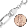 Fulton St. Figaro Chain Necklace in Sterling Silver