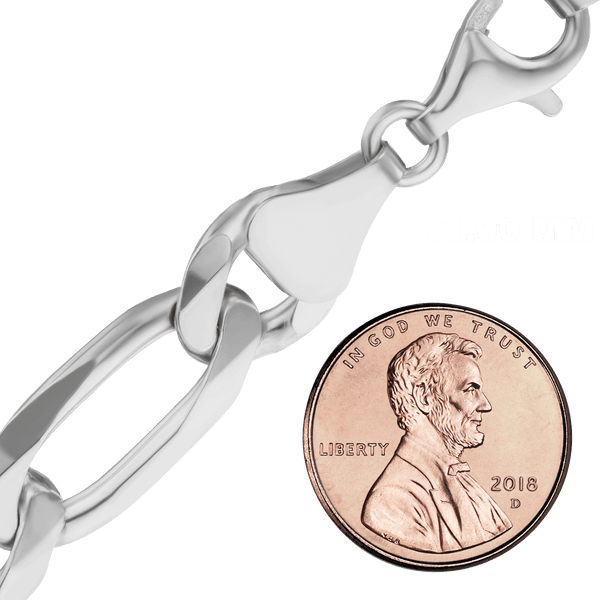 Fulton St. Figaro Chain Necklace in Sterling Silver