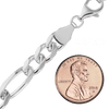 Fulton St. Figaro Chain Necklace in Sterling Silver