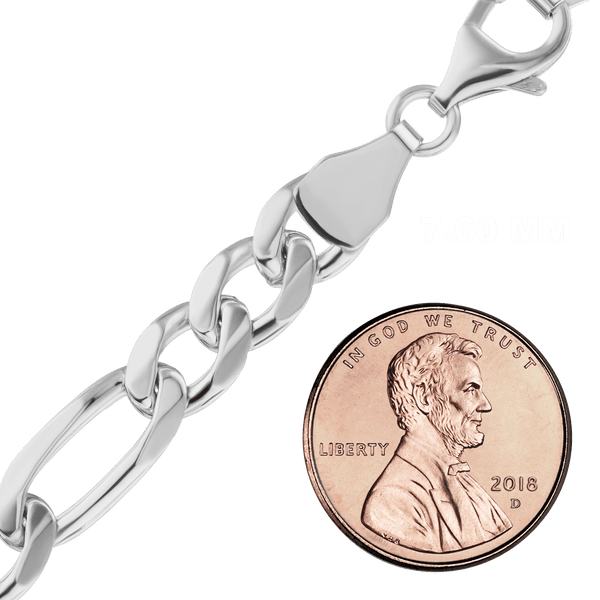 Fulton St. Figaro Chain Necklace in Sterling Silver