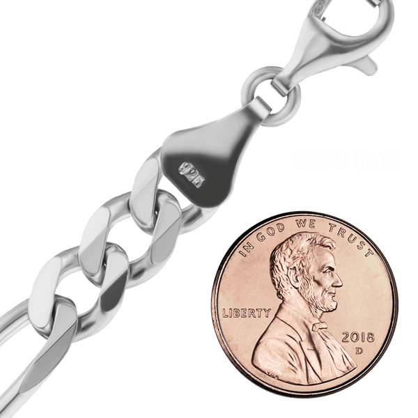 Fulton St. Figaro Chain Bracelet in Sterling Silver