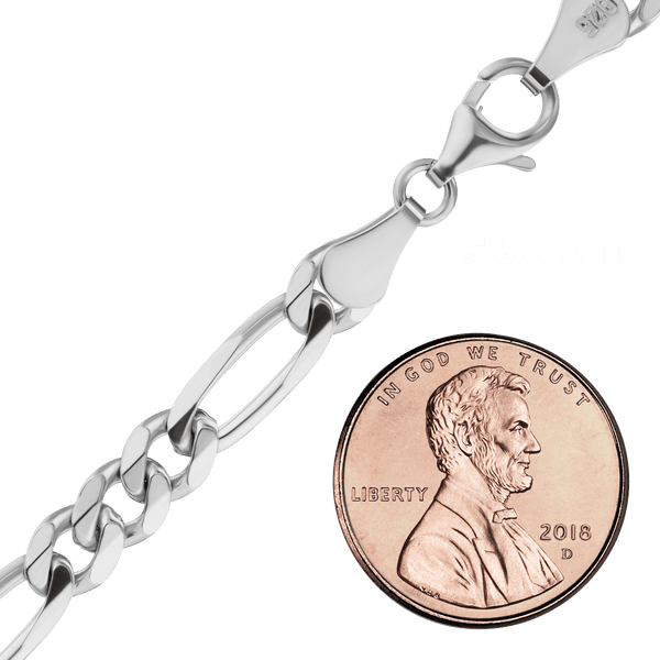 Fulton St. Figaro Chain Necklace in Sterling Silver