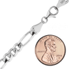 Fulton St. Figaro Chain Bracelet in Sterling Silver