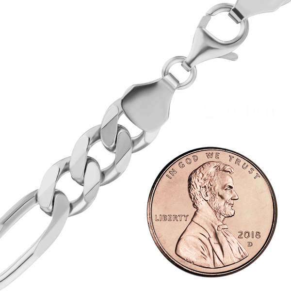 Fulton St. Figaro Chain Bracelet in Sterling Silver
