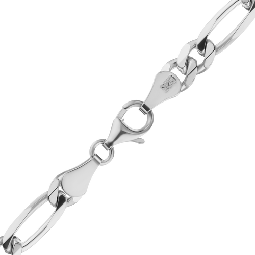 Fulton St. Figaro Chain Necklace in Sterling Silver