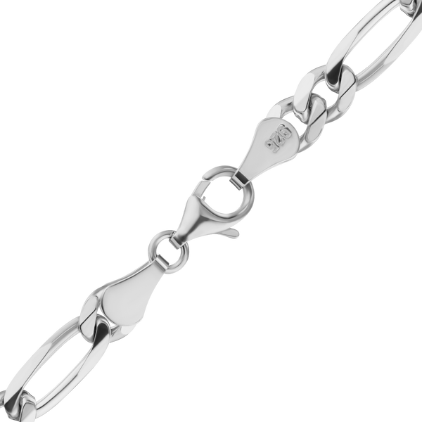 Fulton St. Figaro Chain Bracelet in Sterling Silver