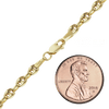 Greenwich Village Puffed Mariner Link Bracelet in 14K Yellow Gold