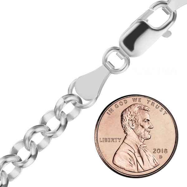 Soho Rolo Chain Necklace in Sterling Silver